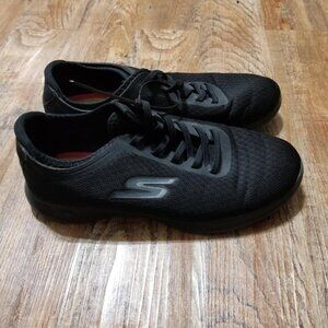 Sketchers Go Step Shoes Runner Athletic 7.5-8 Black Activewear